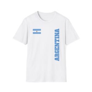 Argentina Vertical with Flag National Team T-Shirt