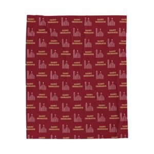 St Irenaeus Catholic Church Cypress Pattern Soft Plush Throw Blanket