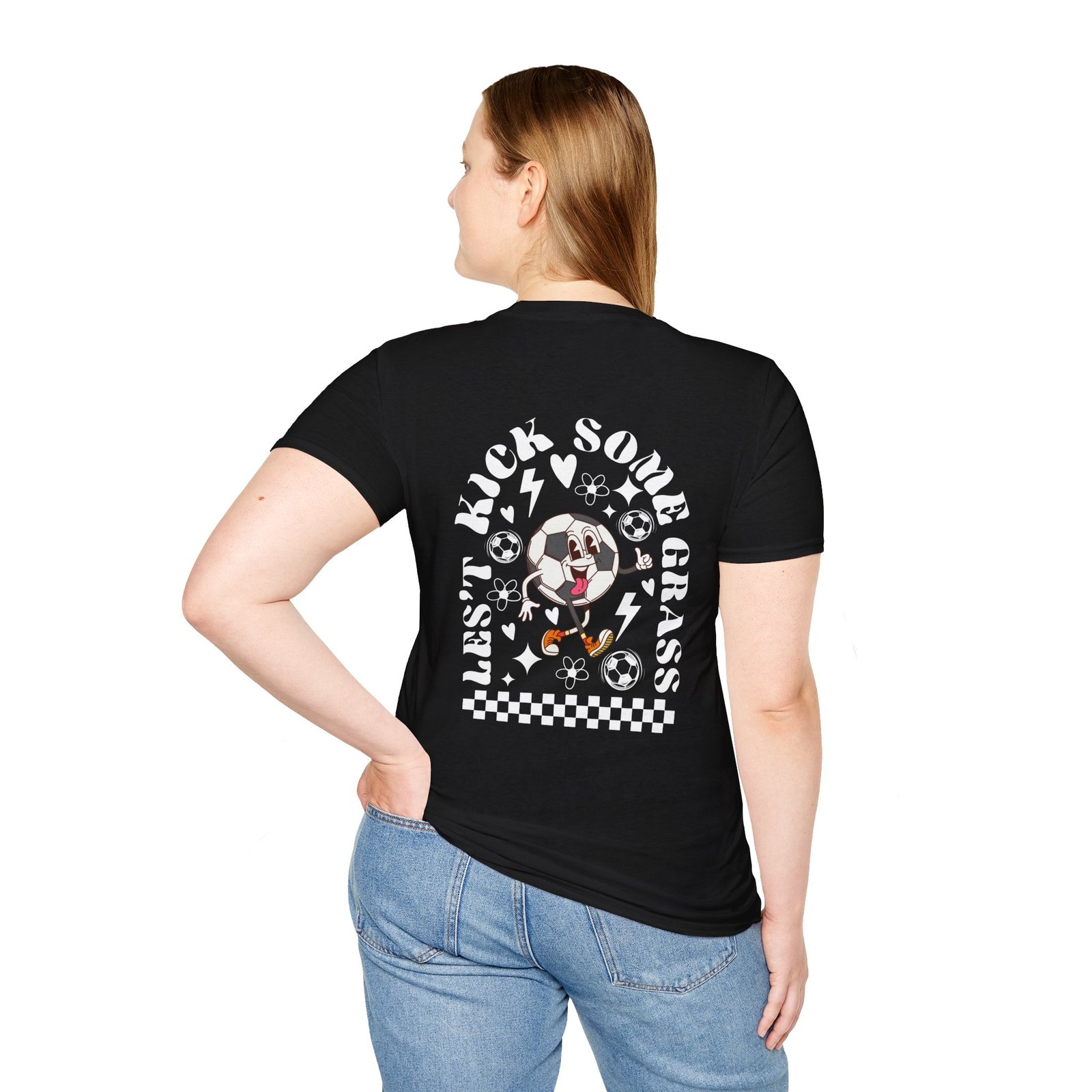 Personalized Name in Front - Let's Go Kick Some Grass Back T-Shirt - Image 10