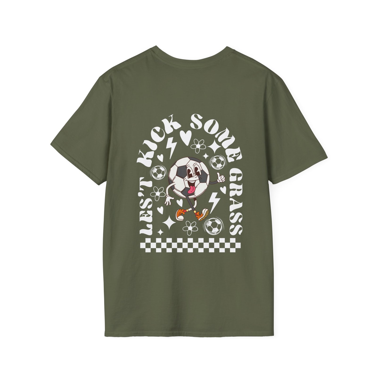 Personalized Name in Front - Let's Go Kick Some Grass Back T-Shirt - Image 19