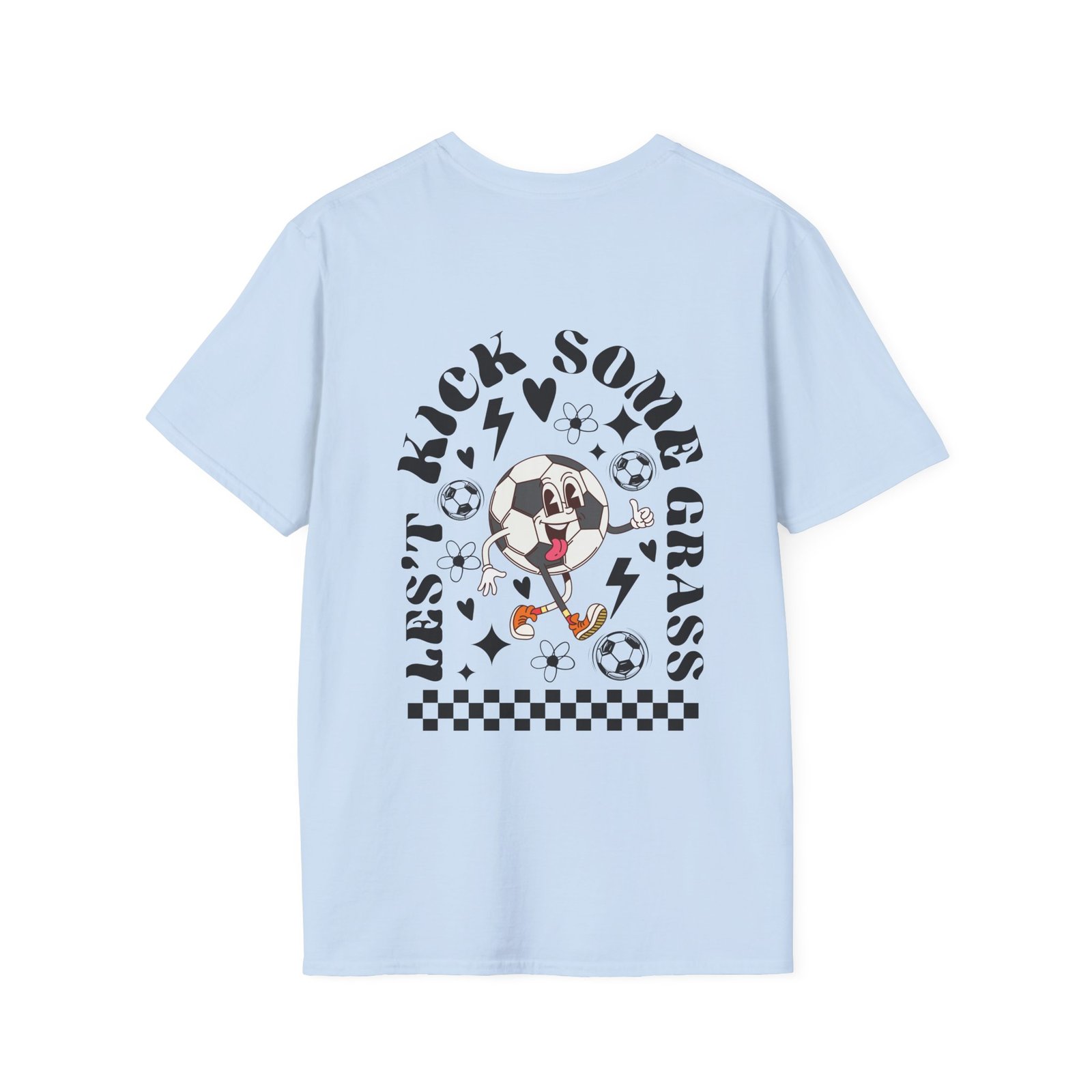 Personalized Name in Front - Let's Go Kick Some Grass Back T-Shirt