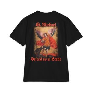 St Michael the Archangel Unisex Max Heavyweight Front & Back T-Shirt