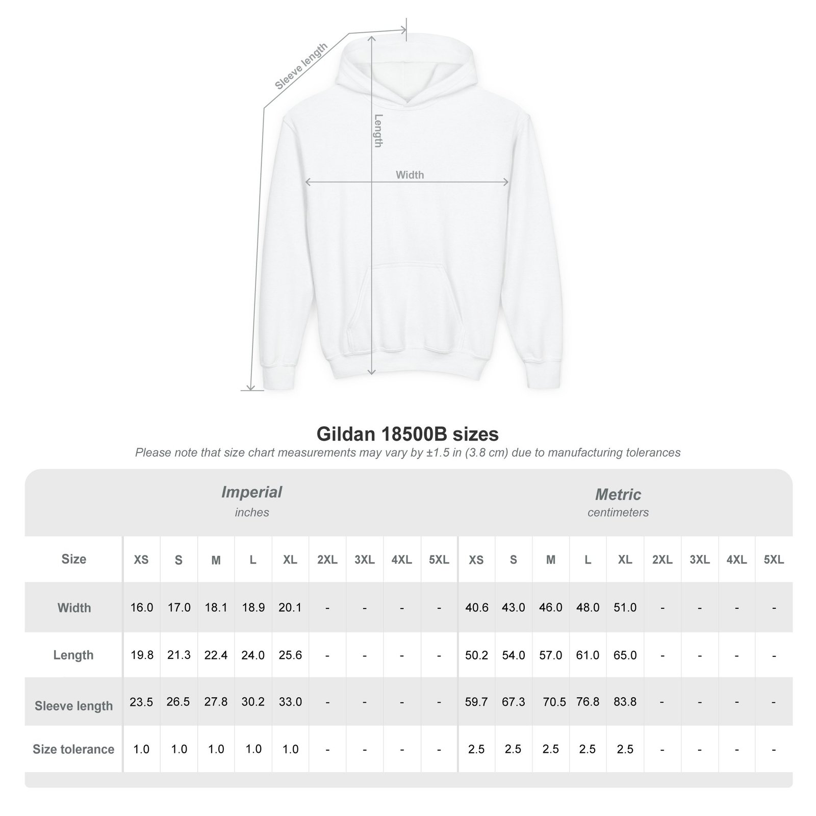 Our Lady of Guadalupe Youth Hoodie Sweatshirt Front Only - Image 4