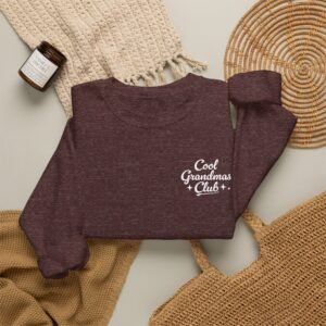 Cool Grandmas Club with Left Sleeve Personalized Grandkids Names Crewneck Sweatshirt