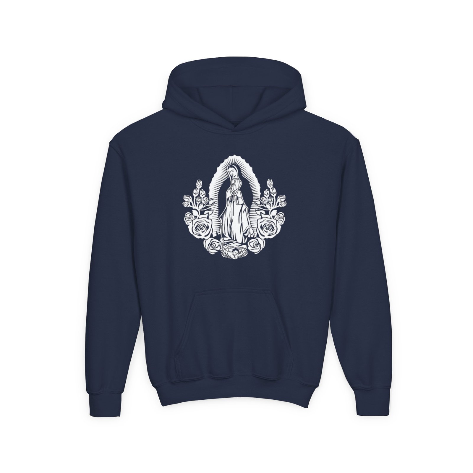 Our Lady of Guadalupe Youth Hoodie Sweatshirt Front Only - Image 6