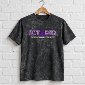 October is National Disability Employment Awareness Embracing Diversity Vintage Crewneck T-Shirt